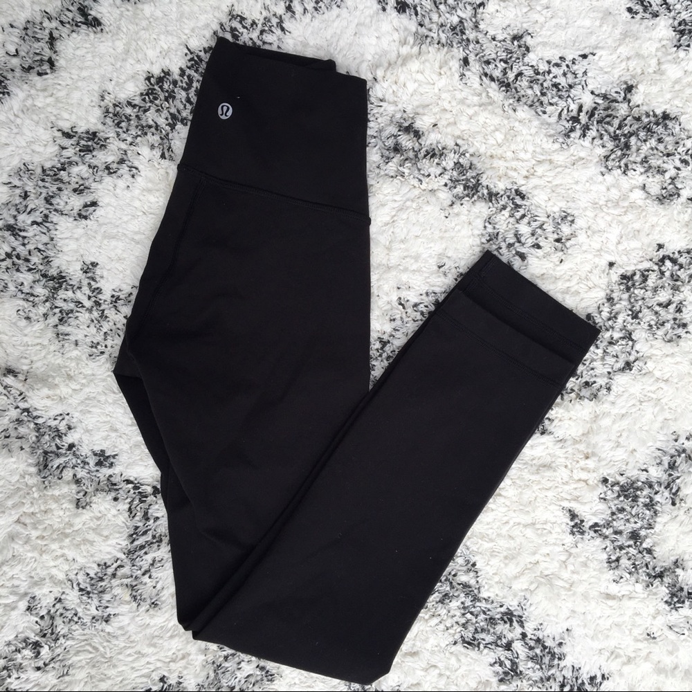 Lululemon Black High Rise Cropped Leggings XS